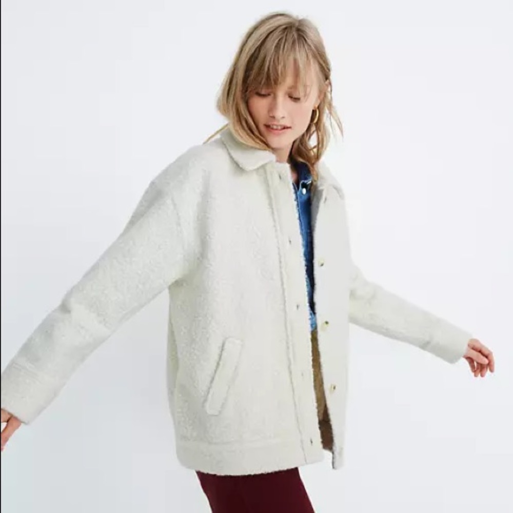 Madewell Bouclé Bomber Jacket